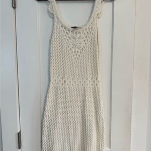 Elegant White Crochet Dress - Aqua Brand